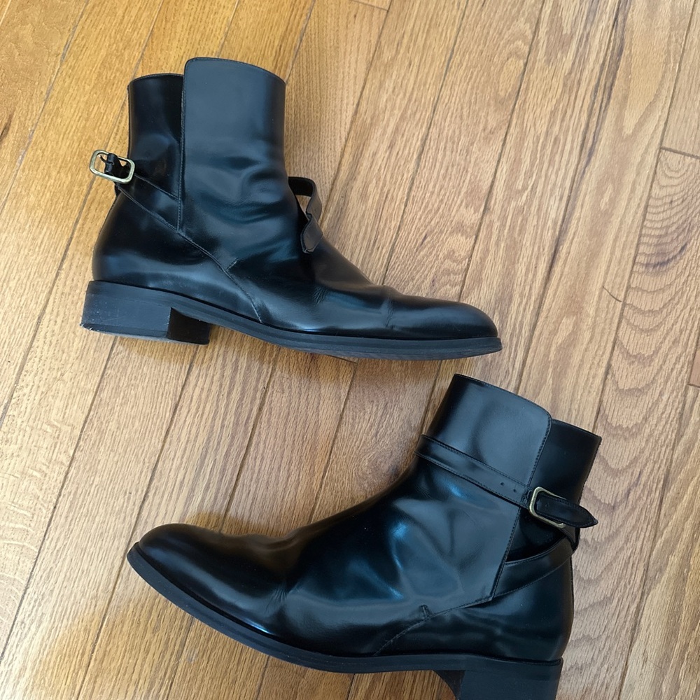 Margaux Black Leather Jodhpur Boots Made in Spain - Picture 2 of 7